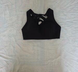 lululemon athletica Black Strappy Sports Bra with Crossback Detail